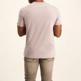 MENS ZAFF GREY EMBROIDERED T-SHIRT