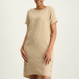 Stone Button Dress