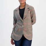Cream and Pink Blazer
