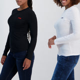 Ladies Black/White 2pk Tops