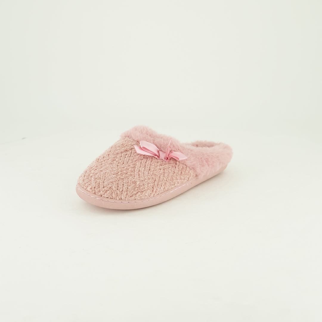 Plush Weave Chenille Bedroom Slippers