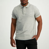 MENS ZAFF GREY STRETCH PIQUE GOLFER (CORE)