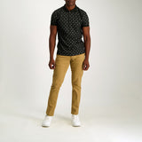 MENS MODA BLACK AOP GOLFER