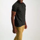 MENS MODA BLACK AOP GOLFER