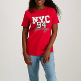 Red Short Sleeve Top