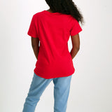 Red Short Sleeve Top