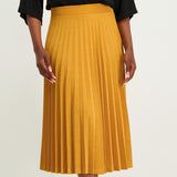 Mustard Pleated Skirt