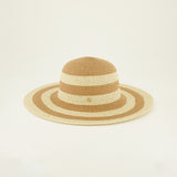 Striped Downturn Straw Sun Hat.