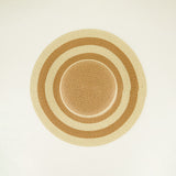 Striped Downturn Straw Sun Hat.