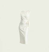 Cream Sleeveless Dress