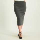 Grey Pencil Skirt