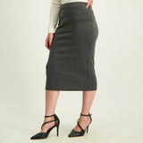 Grey Pencil Skirt