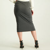 Grey Pencil Skirt