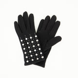 Knit Gloves.Silver Ingot Detail.