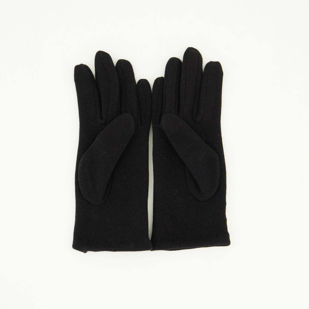 Knit Gloves.Silver Ingot Detail.
