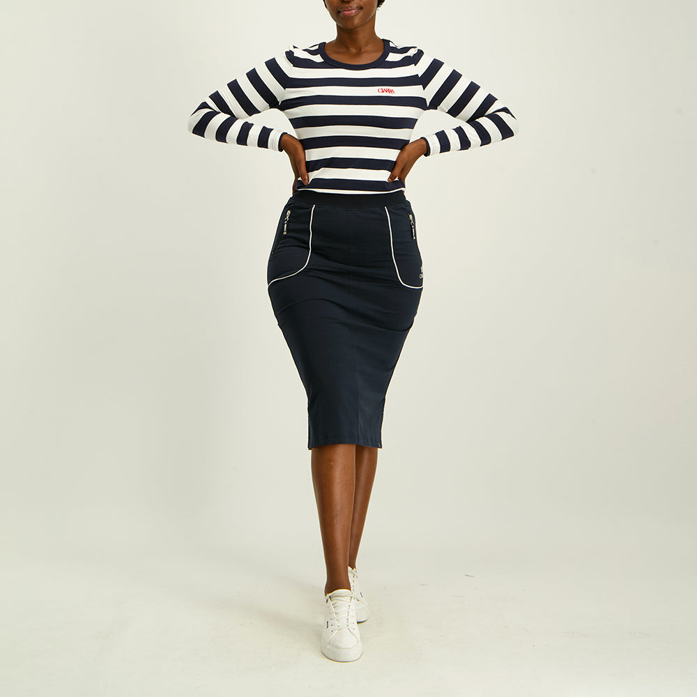 Ladies Ciarra Navy Skirt