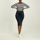 Ladies Ciarra Navy Skirt