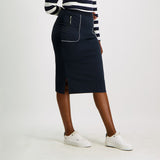 Ladies Ciarra Navy Skirt