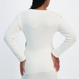 Cream Knit Top