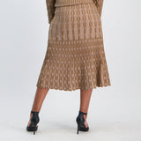 Caramel  Lurex Skirt