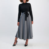Black and White Pleated dress