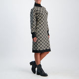 Stone and Black Lurex Dress