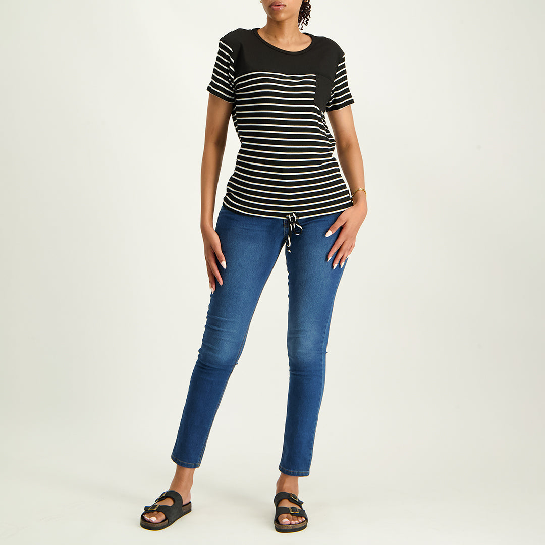Stripe Sleeve Top