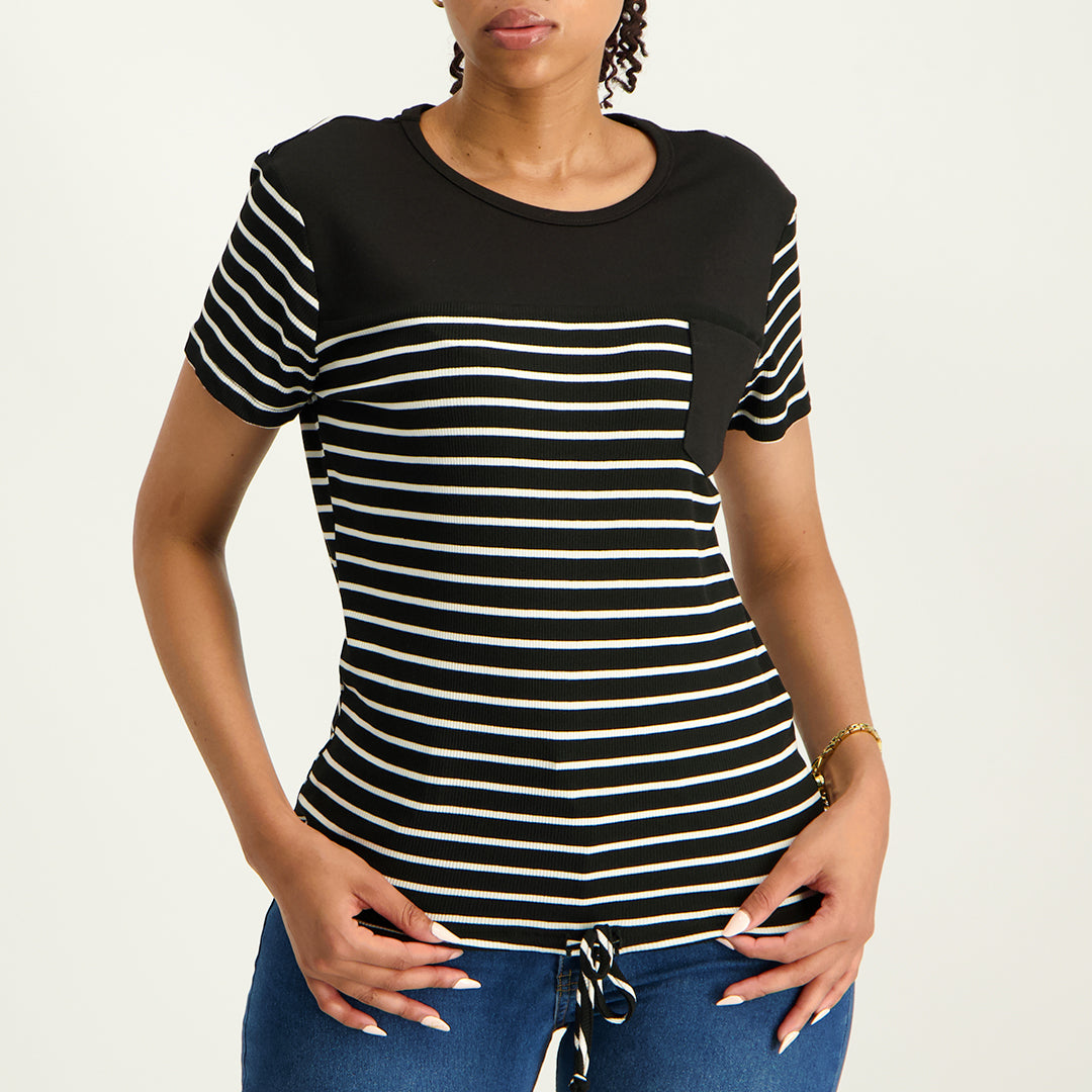 Stripe Sleeve Top