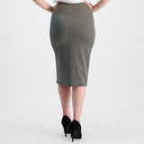 Black/Stone Pencil Skirt