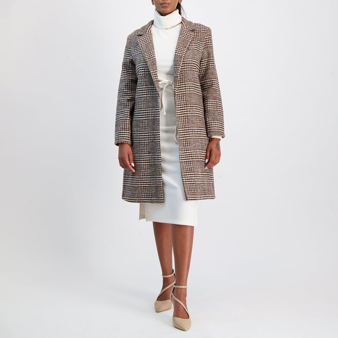 Choc/Cream Amajarz Coat