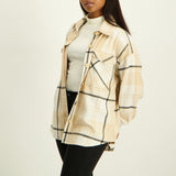 Ladies Stone/Black Shacket