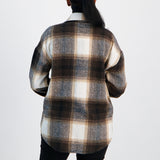 Ladies Brown/Black Shacket