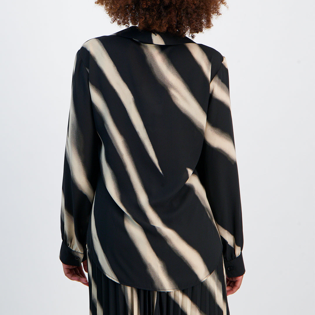 Black and Cream Shirt