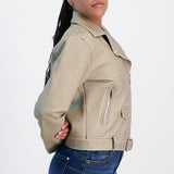 Tan Biker Jacket