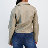 Tan Biker Jacket