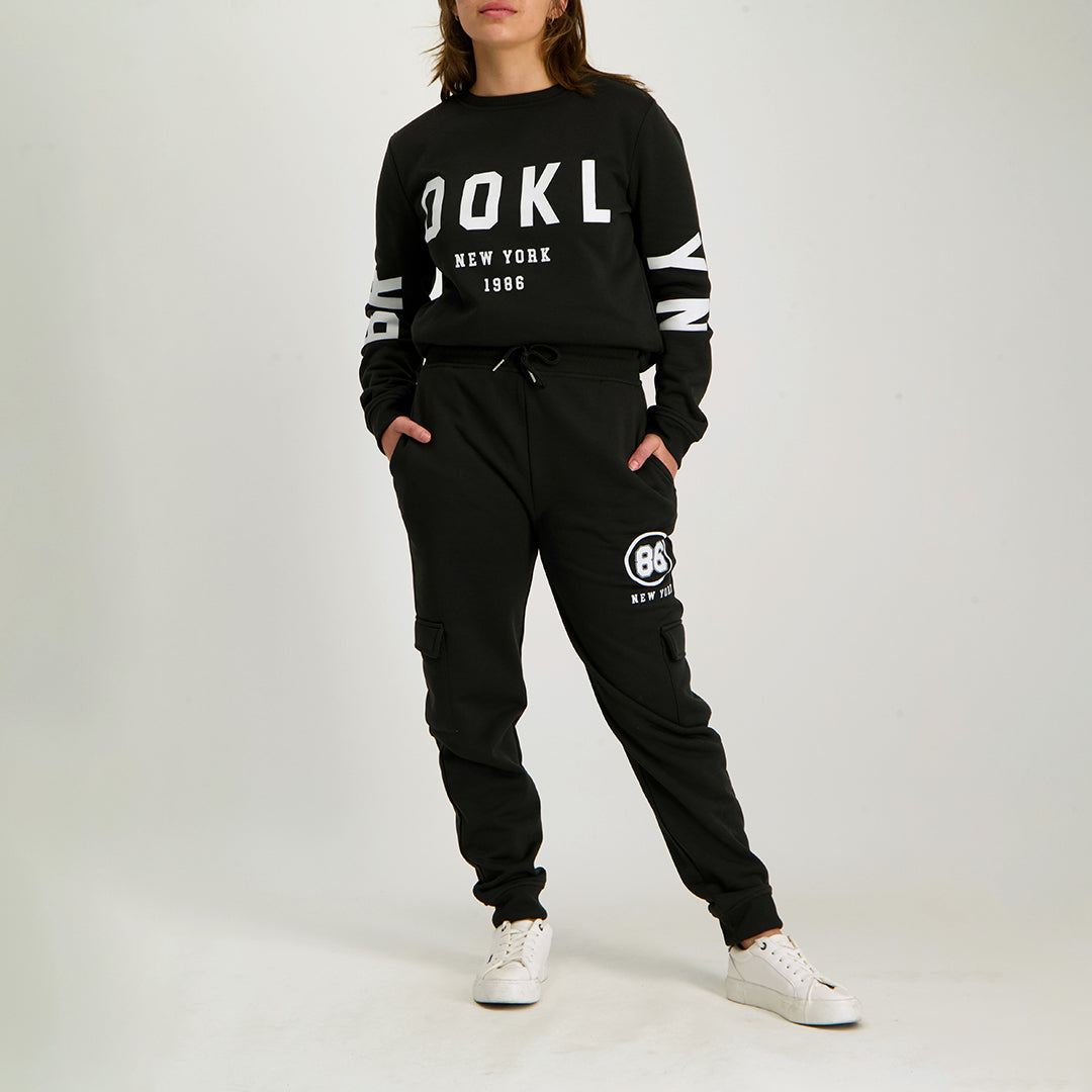 Black Cargo Jogger