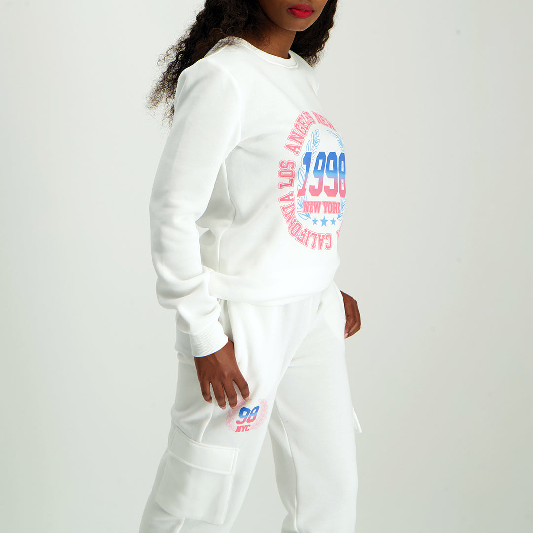 White Crew Neck