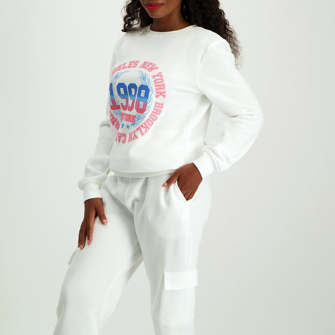 White Crew Neck