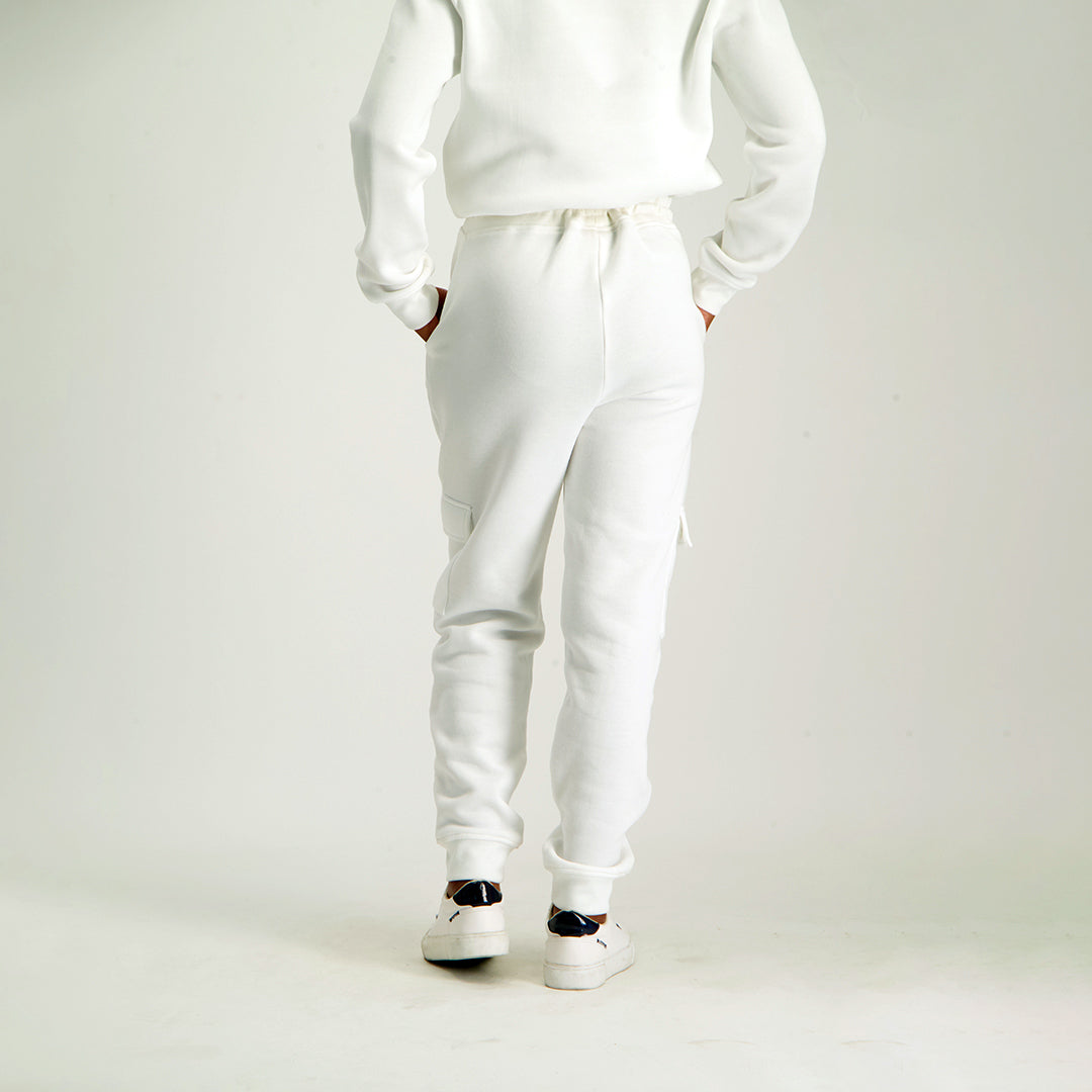 White Cargo Jogger