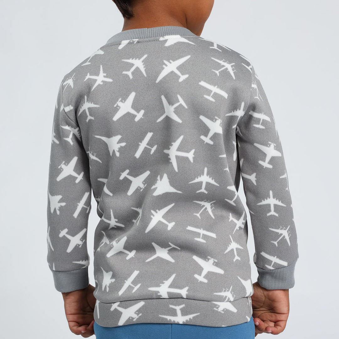 GREY FLEECE SWEATER