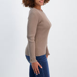 Taupe Knit Top