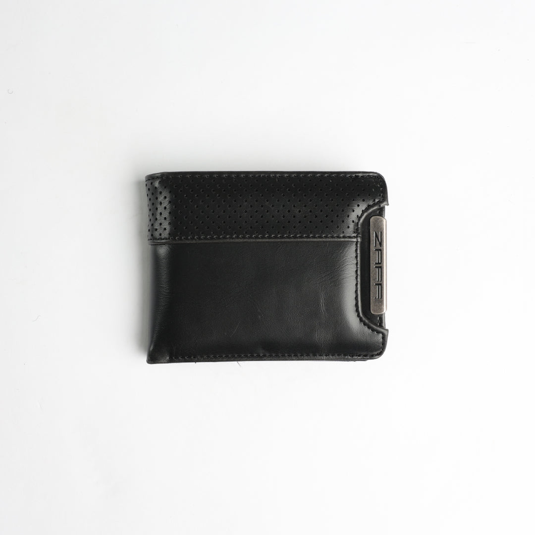Pu Card Holder Wallet.Perforated Panel