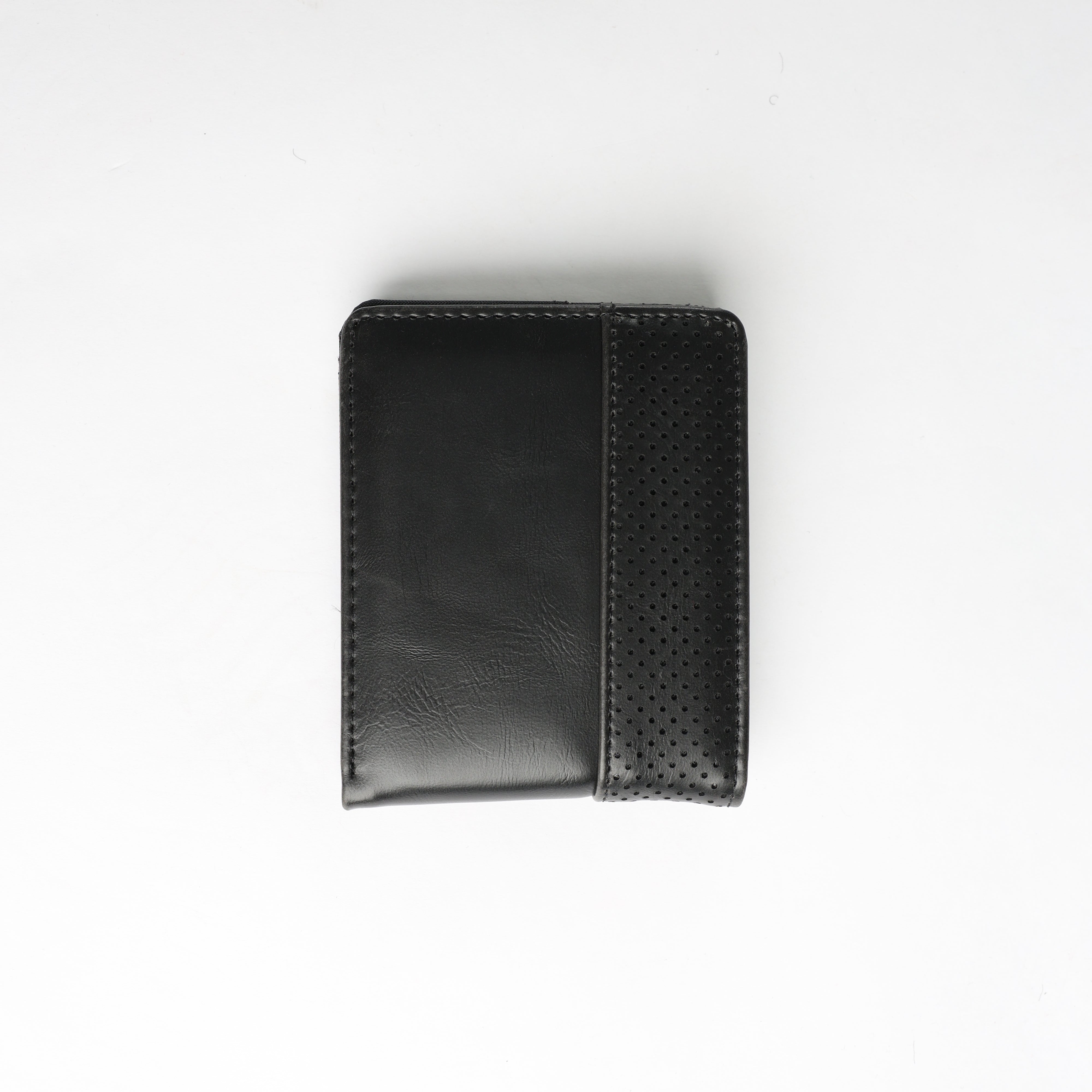 Pu Card Holder Wallet.Perforated Panel