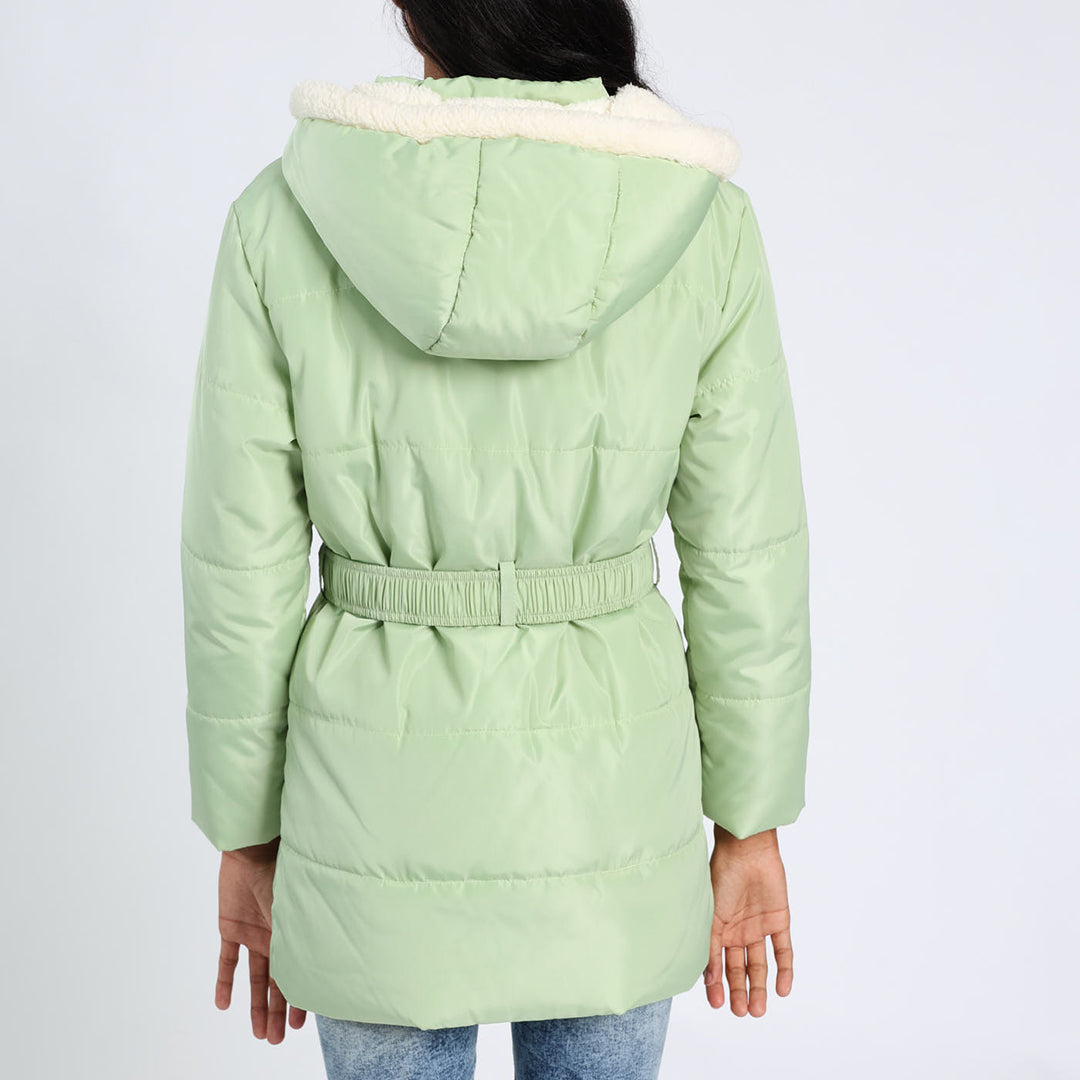 Mint Hooded Puffer