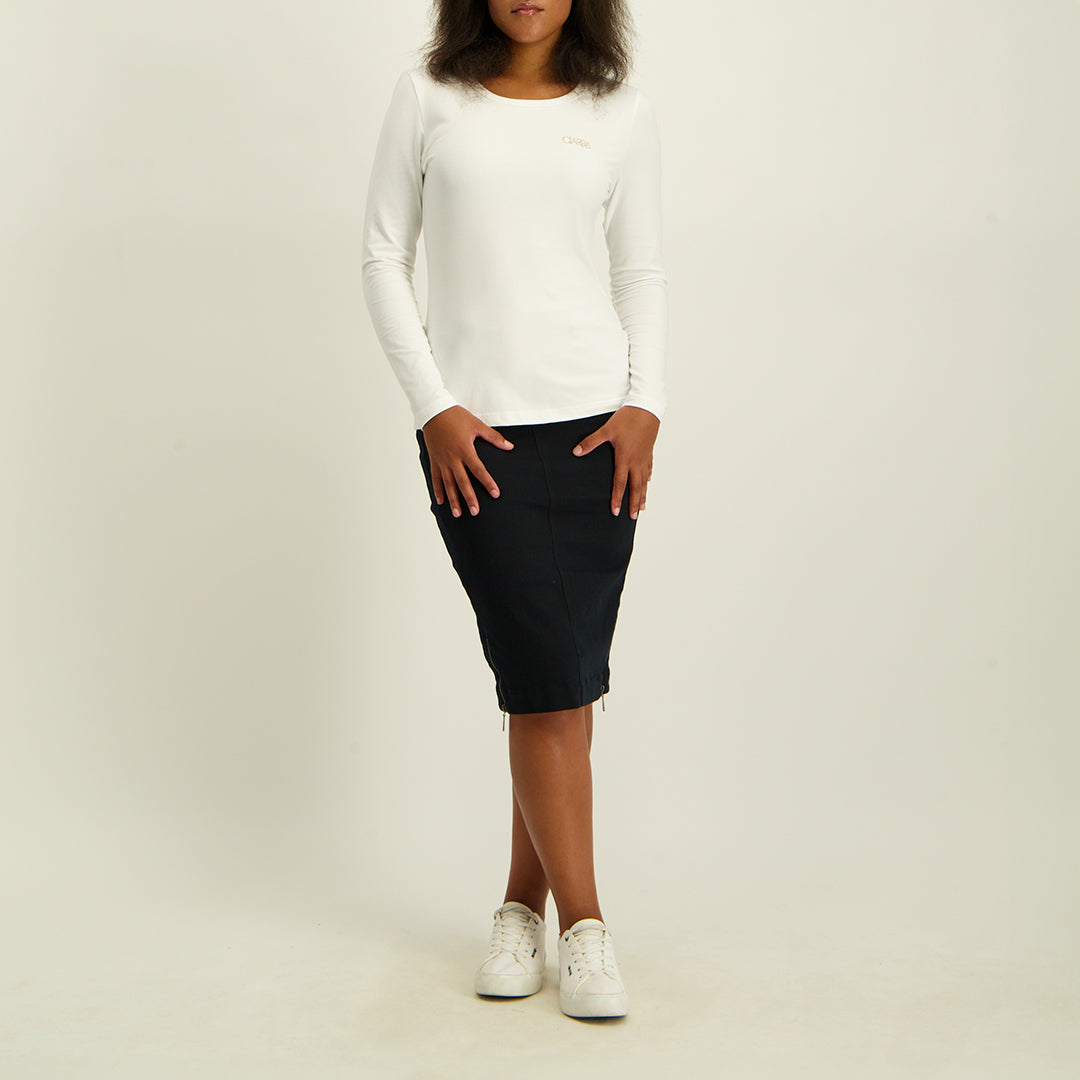 Ladies Pink Stripe/White 2PK Tops