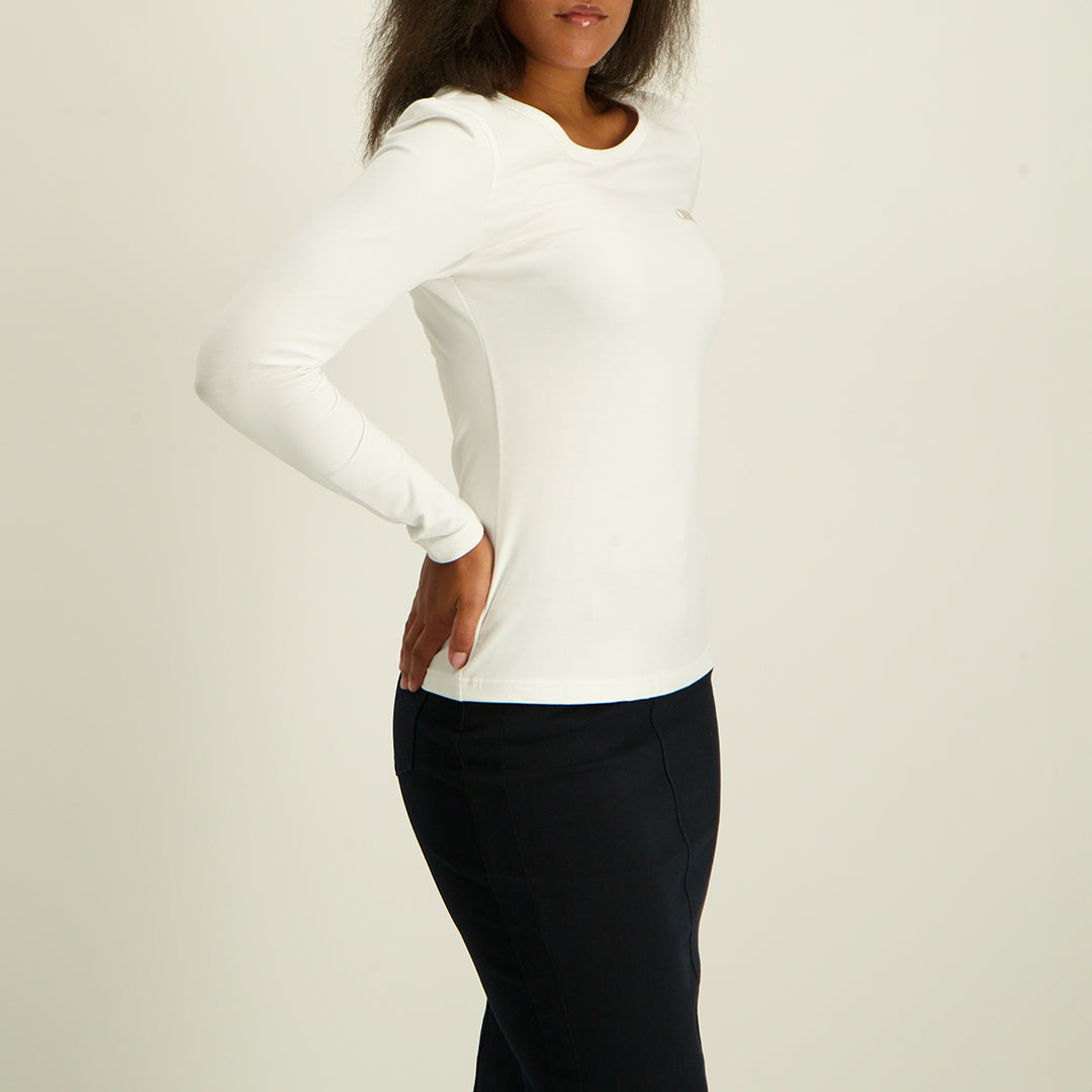 Ladies Pink Stripe/White 2PK Tops