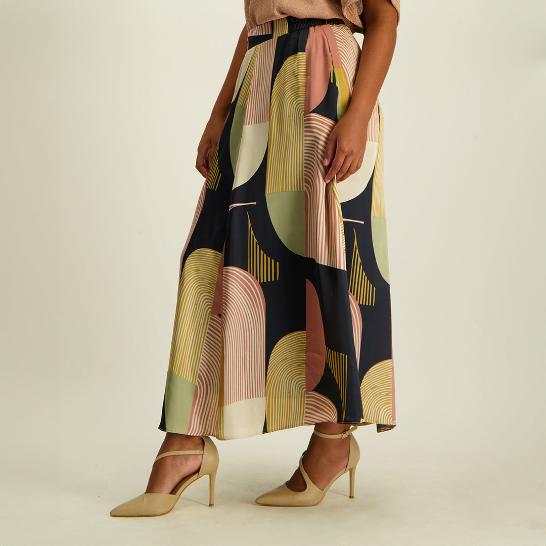 LADIES CIARRA MULTI PRINT SKIRT