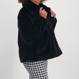Ladies Black Fur Jacket