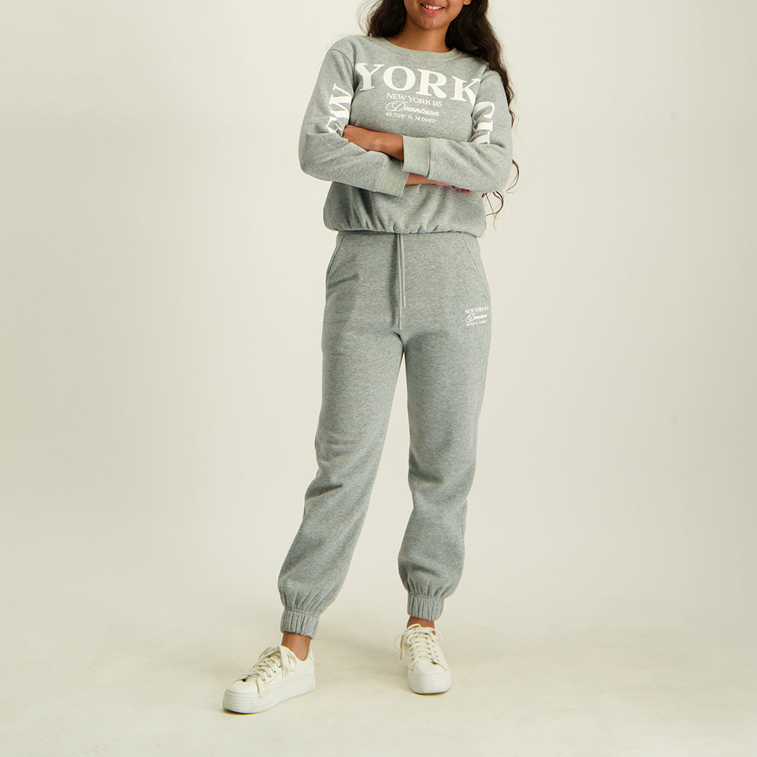 Grey Melange Sweater