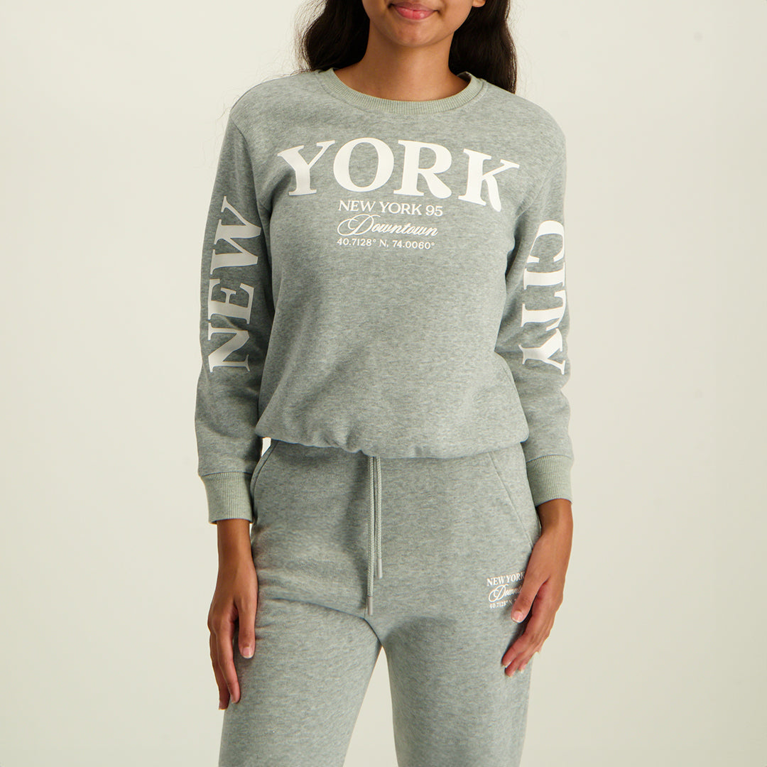 Grey Melange Sweater